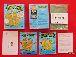 Teenage Mutant Hero Turtles Amstrad CPC Spiel Cassette Box Version komplett (P) - Bild 1 von 6