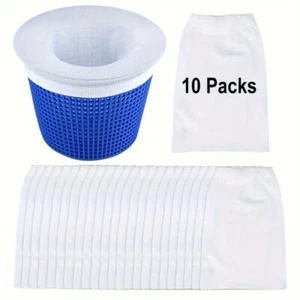 10-Pack Nylon Pool Skimmer Socks for Inground & Above Ground Pools - Picture 1 of 5