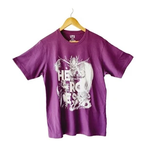 Uniqlo x Blizzard Entertainment Size M Purple Heroes Graphic Print T Shirt - Bild 1 von 7