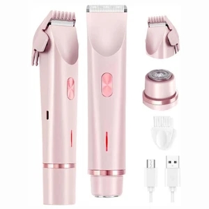 Dual Head Women's Electric Shaver Full Body Hair Trimmer USB Rechargeable Razor - Picture 1 of 12