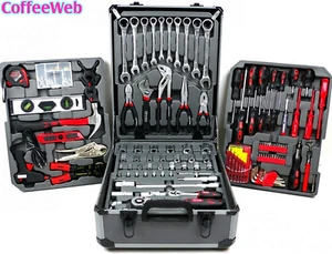 CASSETTA DEGLI ATTREZZI DA LAVORO COMPLETA VALIGIA TROLLEY KIT PORTA ATTREZZI UT - Imagen 1 de 12