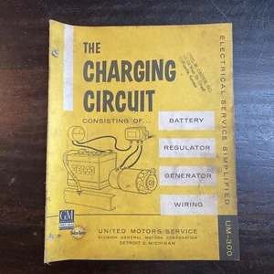 Circuito de carga vintage GM UMS Delco Remy servicio eléctrico simplificado UM-300 - Imagen 1 de 3