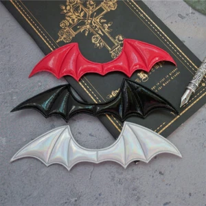 20pcs Halloween Leather Bat Wings Patches Sew on Applique Badge Sewing Bag Coat - Picture 1 of 17