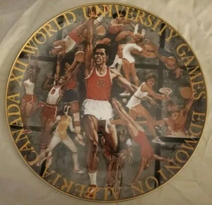 World University Games Edmonton Alberta Canadá XII Placa Conmemorativa 10" 1983  - Imagen 1 de 7