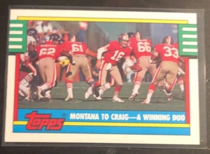 1990 Topps Football San Francisco 49ers #515 Montana - Picture 1 of 2