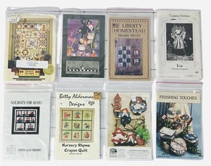 Lot of 8 Quilt Patterns Debbie Mumm, Cats, Nursery Rhymes, Dolls -NEW - Picture 1 of 9