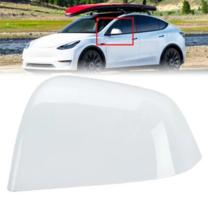 Tappo copri specchietto retrovisore sinistro per Tesla Model Y 2020-2024 bianco N/S lato passeggero - Foto 1 di 12