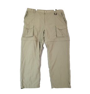 Columbia PFG cargo pants shorts combo mens 2XL khaki green nylon Dri-Fit outdoor