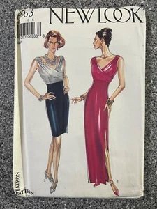 VTG New Look Pattern 6963 sz 8-10-12-14-16-18 UNCUT evening cocktail dress gown - Picture 1 of 5