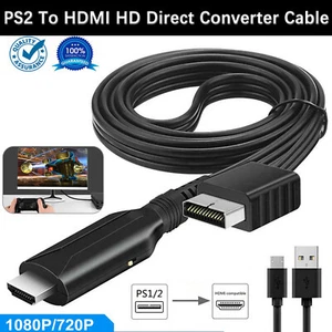 Para Sony PS1/PS2 a HDMI Convertidor 1080p Consola de Juegos Audio Video Cable Adaptador - Imagen 1 de 12