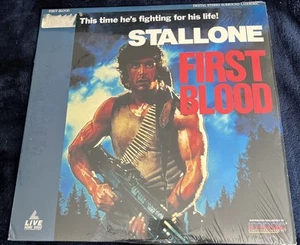 First Blood (1983) Laserdisc•STALLONE•in shrink•SUPER RARE - Picture 1 of 2