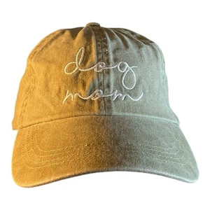 Women’s Dog Mom Baseball Cap Distressed Style Light Green Size One Size - Picture 1 of 8