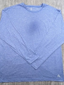 Rhoback Blitz Tech Performance Shirt Long Sleeve Men's 2XL Heather Blue XT2 - Picture 1 of 12