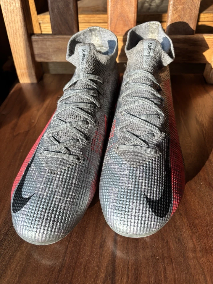 Botines de fútbol para hombre Nike Superfly 7 Elite FG AQ4174-906 gris metálico talla 9 Foto 1 de 4