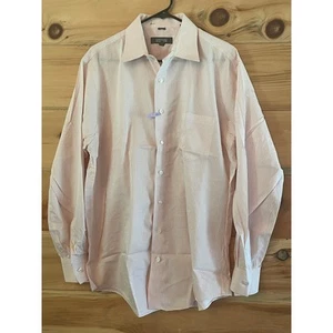 Kenneth Cole Reaction Men's orange/white button down shirt. Size Large - Picture 1 of 7