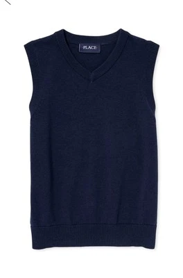 Chaleco Suéter Cuello en V Azul THE CHILDREN’S PLACE Niños Talla L 10/12 Foto 1 de 4