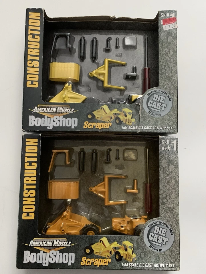 ERTL AMERICAN MUSCLE BODY SHOP  Construction Scraper 1:64 KIT Yellow - Image 1 of 3