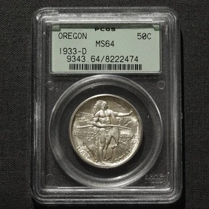 1933-D Oregon Trail Half Dollar PCGS MS64 OGH • Commemorative Silver - Picture 1 of 4