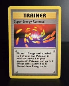 Pokémon TCG - SUPER ENERGY REMOVAL #79 - RARE - UNLIMITED - BASE SET 1999 -LP/NM - Picture 1 of 2