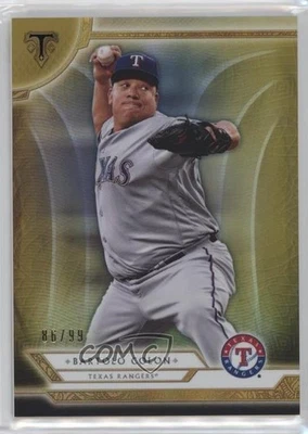 2018 Topps Triple Threads Gold /99 Bartolo Colon #98 - Image 1 of 2