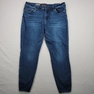 KUT from the Kloth Jeans Womens 14 Blue Carlo Ankle Skinny Raw Hem Stretch - Picture 1 of 19
