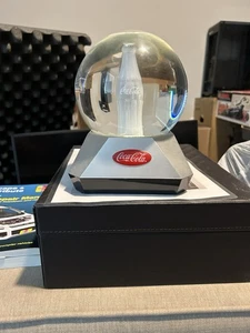 Coca-Cola Snow Globe Bottle Lights Up 8" Tall - Picture 1 of 6