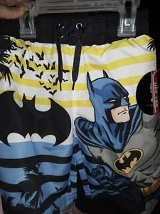 Boys Swim Trunks,shorts beach Net Lining BATMAN Size 4 NWT - Picture 1 of 2