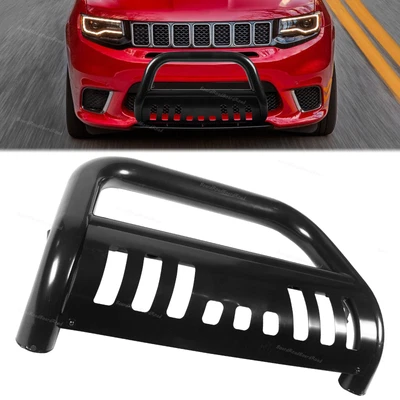 New Bull Bar Grille Guard BLK Fits 11-13 Dodge Durango 11-21 Jeep Grand Cherokee - Image 1 of 4