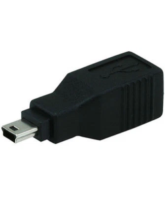 USB 2.0 Type B Female to USB Mini B 5 pin Male Converter Adapter Camera Phone - Image 1 of 3