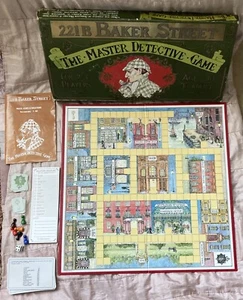 Gibsons 221B Baker Street The Master Detective Board Game Sherlock Holmes Old. S - Picture 1 of 23