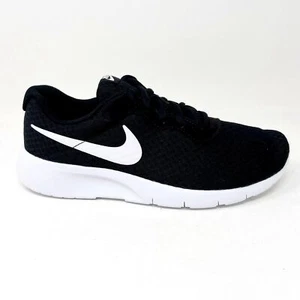 Nike Tanjun Black White GS Grade School Kids Running Shoes 818381 011 - Picture 1 of 5