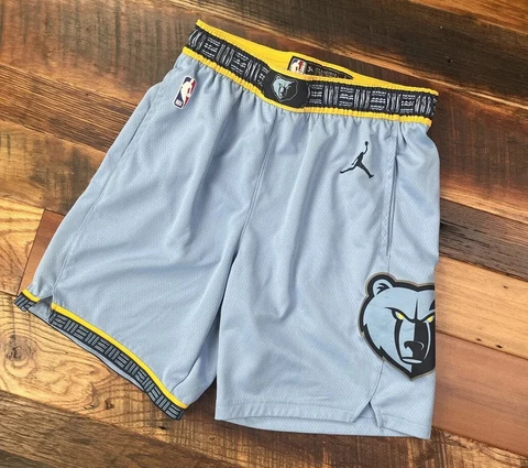 Memphis Grizzlies Authentic NBA Jordan Nike Size 34 M Dri-Fit Shorts Morant Cover