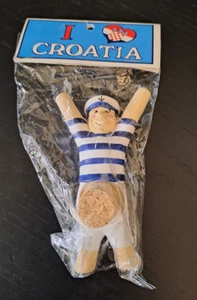 NEW - Croatia - I love Croatia - Vintage Wine Bottle Stopper still in packet - Picture 1 of 3
