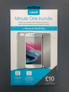 Case it Case Cover + Glass Screen Protector for Apple iPhone 8+ 7+ 6+ 6s+ Plus - Picture 1 of 3