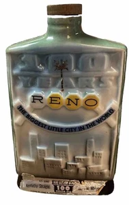 Jim Beam 1968 Reno Nevada 100 Years Biggest Little City Whiskey Decanter Bottle - Picture 1 of 4