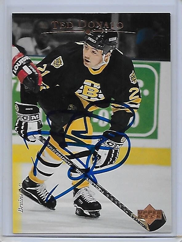 Hockey Card IP auto TED DONATO 1995-96 Upper Deck Boston Bruins - Image 1 of 1
