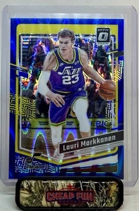 LAURI MARKKANEN 2023-24 PANINI DONRUSS OPTIC BLUE SEISMIC PRIZM 220/249 128 - Bild 1 von 3