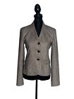 Theory Brown Cotton Stretch Breasted Blazer Sport Coat Jacket Women’s Size 2
