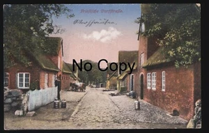 AK Wyk auf Föhr (Stempel) Friesische Dorfstraße Straßenansicht gel.1926 - Bild 1 von 2