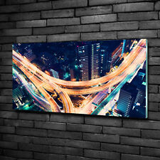 Acrylglas-Bild Wandbilder Druck 100x50 Deko Sehenswürdigkeiten Autobahn in Tokio