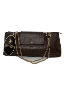Borsa da vino isolata Sun Pac Designer Collection in ecopelle di struzzo marrone - Foto 1 di 12