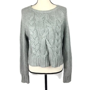 The Fisher Project Eileen Gray Moon Merino Wool Sweater Womens M Cable Knit - Picture 1 of 8