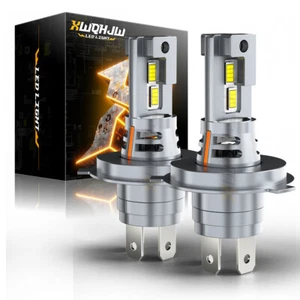 LED Headlight Bulbs Combo Kit High Low Beam 9003 H4 Super Bright 10000K 12000LM - Picture 1 of 10