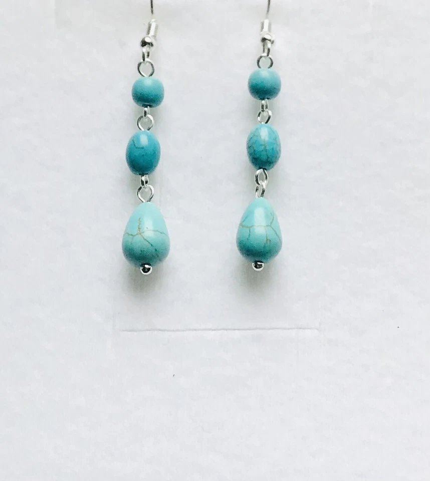 Stunning Turquoise Drop Earrings Version 2 - Image 1 of 1