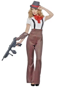Gangster Glam Gangster 1920s Women's Hen Night Fancy Dress Costume Medium - Picture 1 of 1