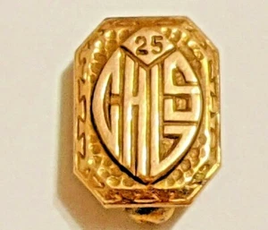 PIN VINTAGE 1925 CHGS ORO AMARILLO 14K 1,95+ GRAMOS FIRMADO O'NEIL SELLO 14K - Imagen 1 de 12