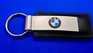United BMW of Gwinnett Roadside Assistance Black Leather Keychain Car Key Chain - Picture 1 of 16
