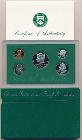 1995 U S MINT PROOF COIN SET Cover