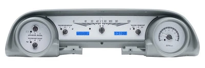 Dakota Digital 1963-64 Ford Galaxie Kit Calibre Analógico Plateado Azul VHX-63F-GAL-S-B Foto 1 de 4