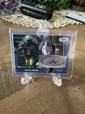 2009 Sage Hit Auto Rookie Devin Moore #A50 Wyoming Cowboys/Seattle Seahawks - Image 1 of 2
